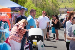 Residents gather to shop during Mt Laurel's annual Spring Festival. 