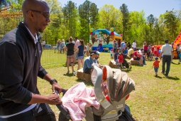 The community gathers together for family fun at the Mt Laurel Spring Festival.