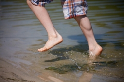 The beach at Spoonwood Mountain Lake offers hours of outdoor enjoyment.                   