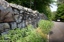 As a master-planned community, Mt Laurel considers every detail, including stonework walls .                  