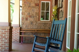 Our front porches promote neighborly interaction and long hours of relaxation.             
