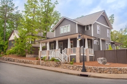 The beautiful Leatherwood Cottage offers a welcoming front porch.  